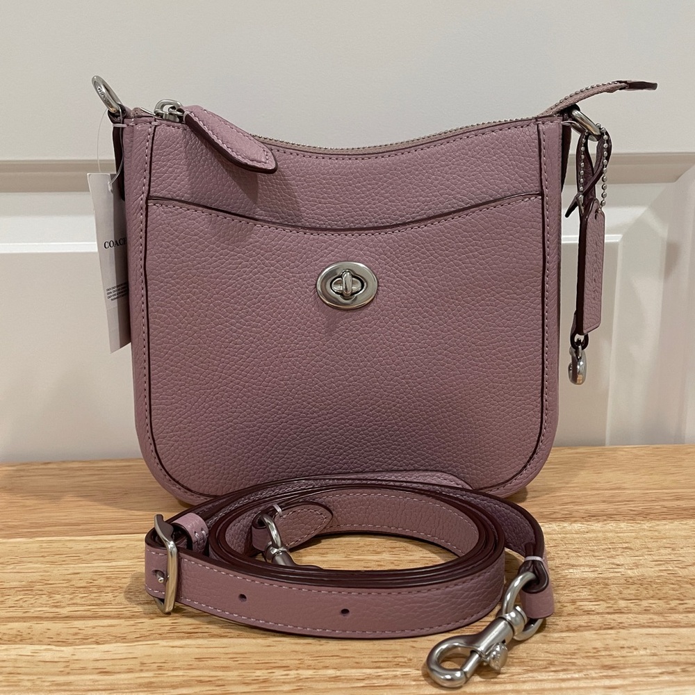 Coach Pebble Leather Chaise Crossbody 19